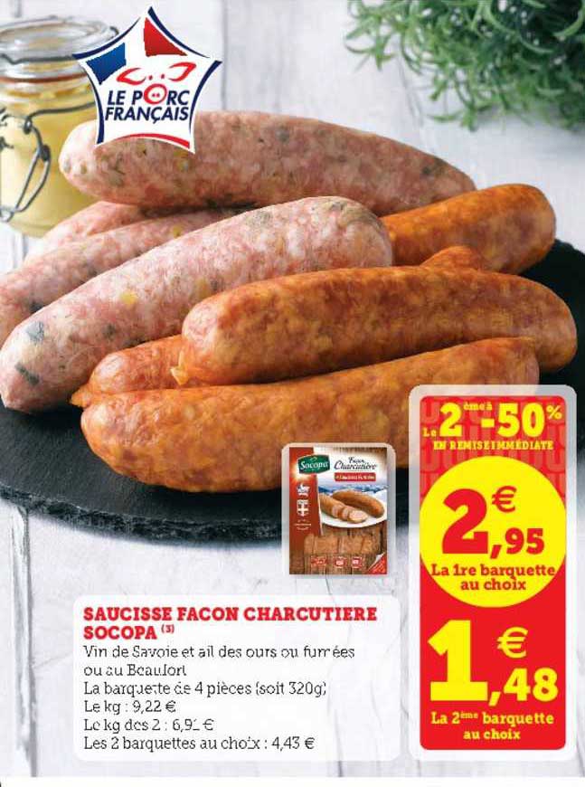 Saucisse Façon Charcutière Socopa