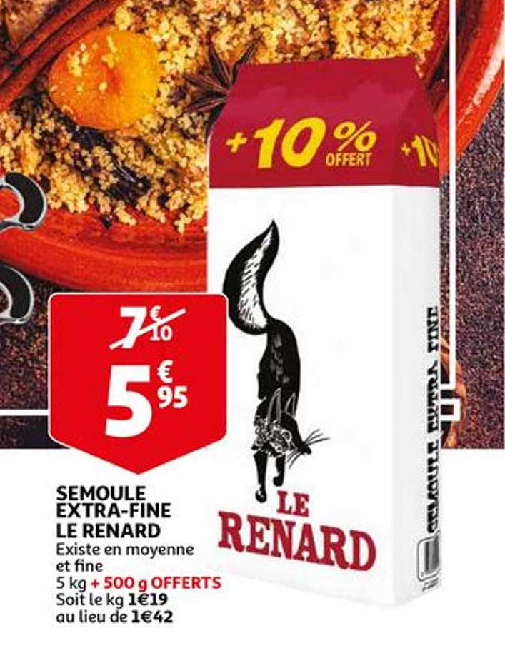 semoule extra-fine le renard