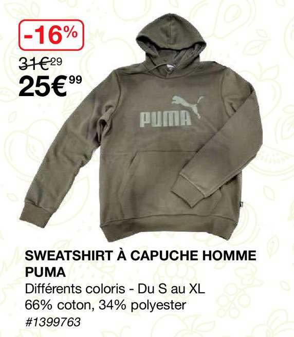 Sweatshirt à Capuche Homme Puma