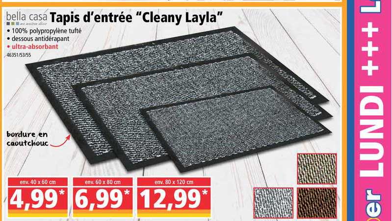 tapis d'entrée "cleany layla"