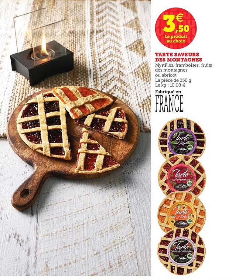 tarte saveurs des montagnes
