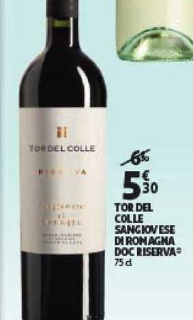 tor del colle sang iovese di rom agna doc riserva