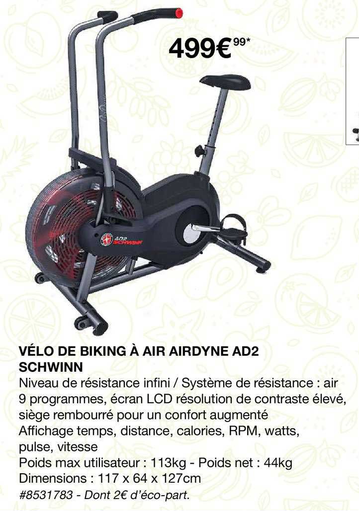 vélo de biking à air airdyne ad2 schwinn