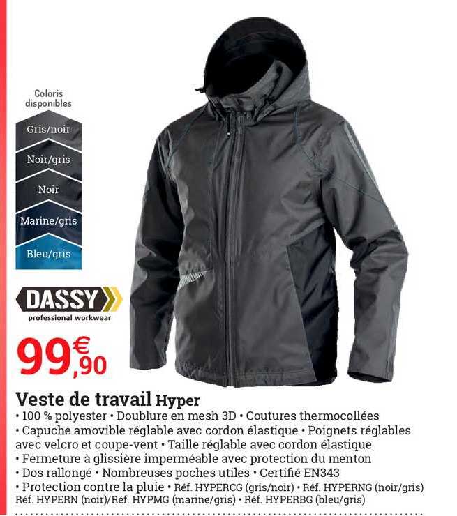 veste de travail hyper dassy