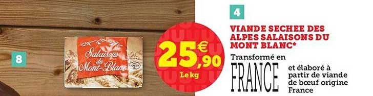Viande Séchée Des Alpes Salaisons Du Mont Blanc
