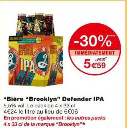 bière "brooklyn" defender ipa