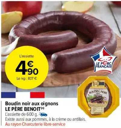 boudin noir aux oignons le père benoit