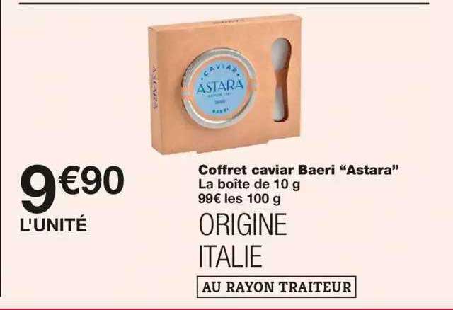 coffret caviar baeri "astara"