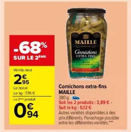 cornichons extra-fin maille