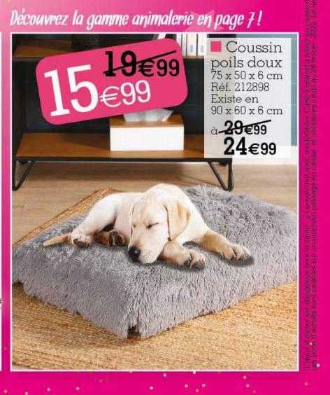 coussin poils doux