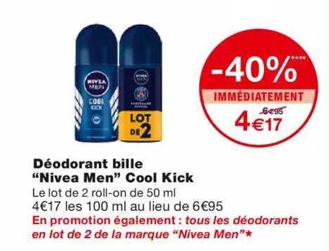 déodorant bille "nivea men" cool kick