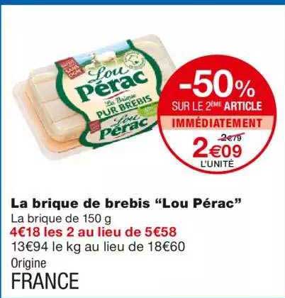 la brique de brebis "lou pérac"