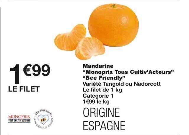 mandarine "monoprix tous cultiv'acteurs"