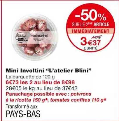 mini involtini "l'atelier blini"