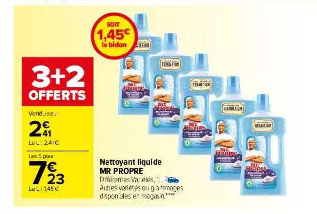 nettoyant liquide mr propre