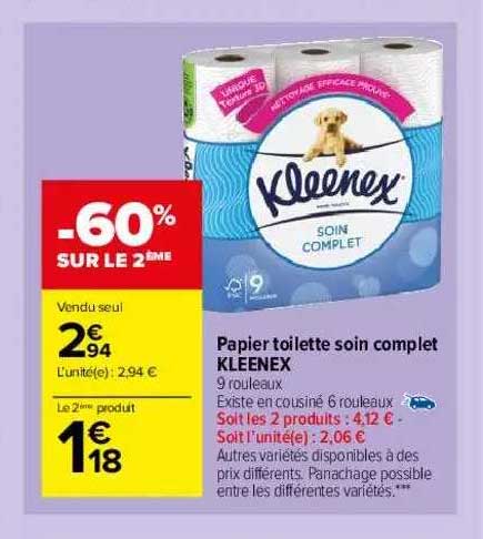 Papier Toilette Soin Complet Kleenex