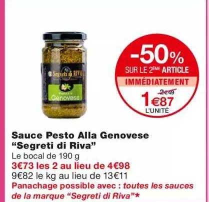 Sauce Pesto Alla Genovèse "segreti Di Riva"