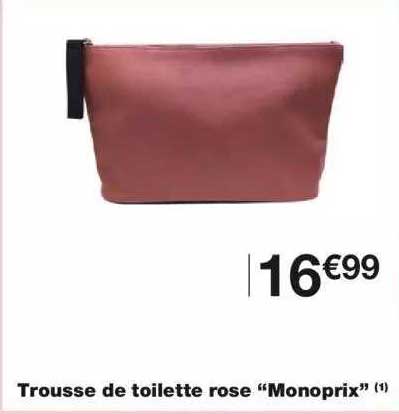 Trousse De Toilette Rose "monoprix"