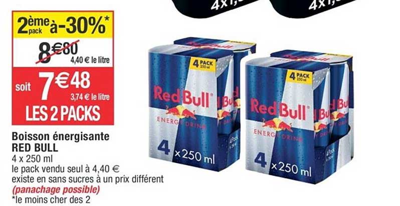 boisson énergisante red bull