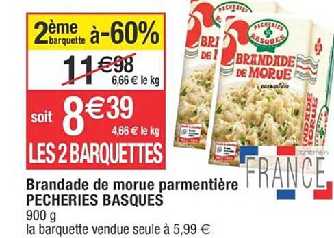 brandade de morue parmentière pêcheries basques