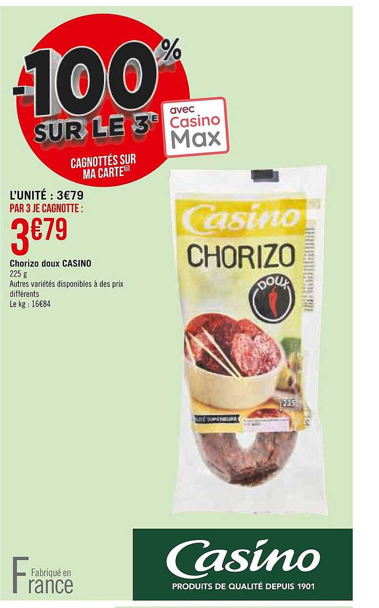 chorizo doux casino