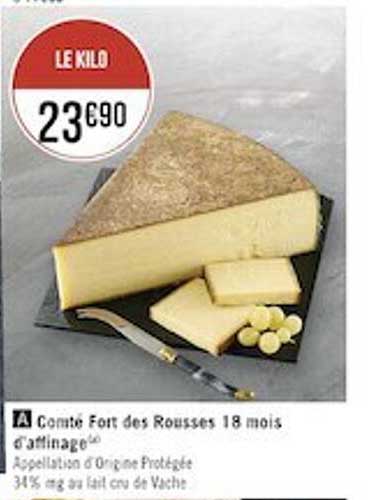comté fort des rousses 18 mois d'affinage