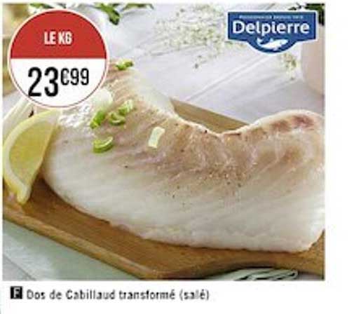 Dos De Cabillaud Transformé (salé)