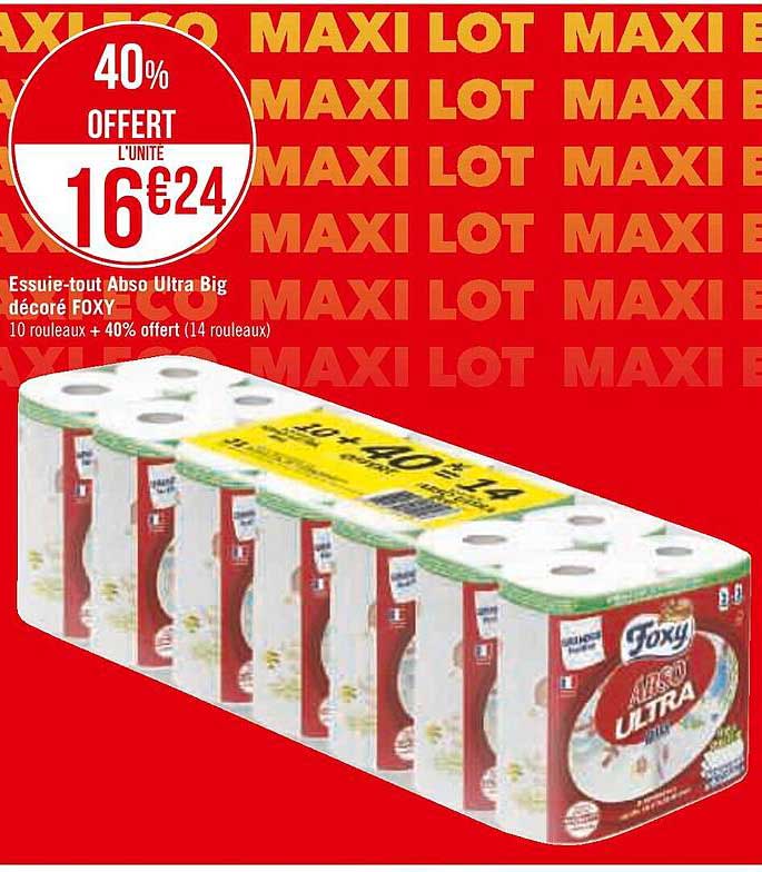essuie-tout abso ultra big décoré foxy