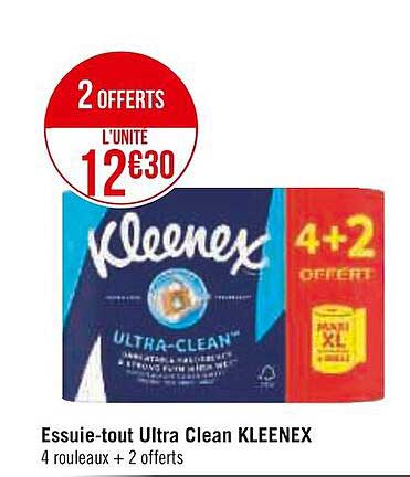 essuie-tout ultra clean kleenex