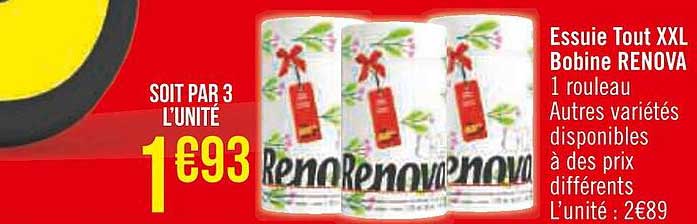 essuie tout xxl bobine renova