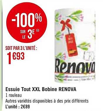 essuie tout xxl bobine renova