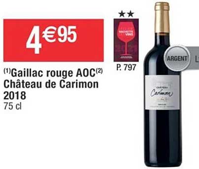 Gaillac Rouge Aoc Château De Carimon 2018