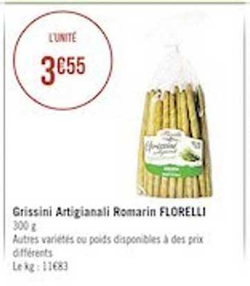 grissini artigianali romarin florelli