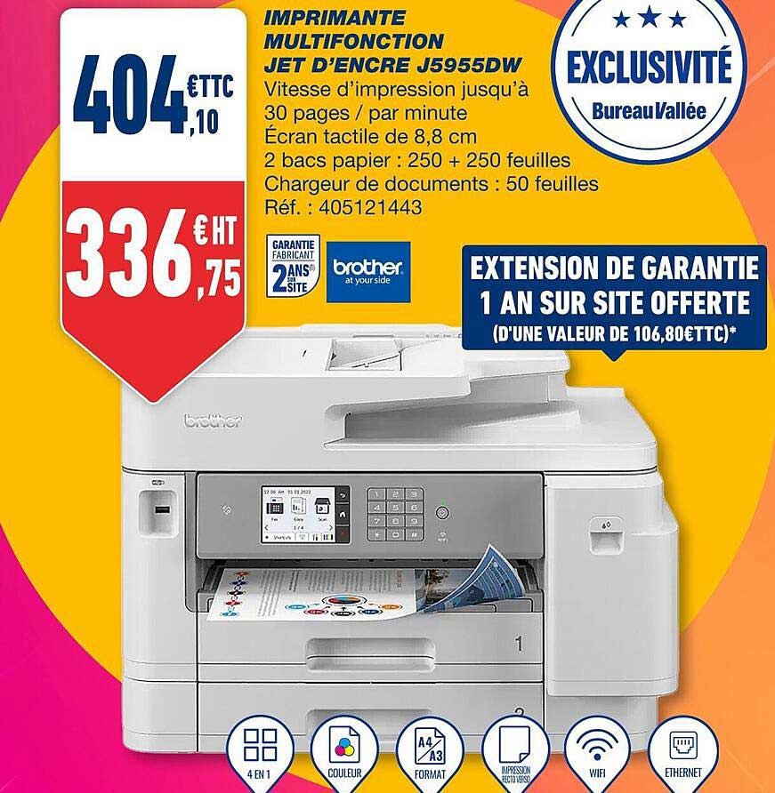 imprimante multifonction jet d'encre j5955dw