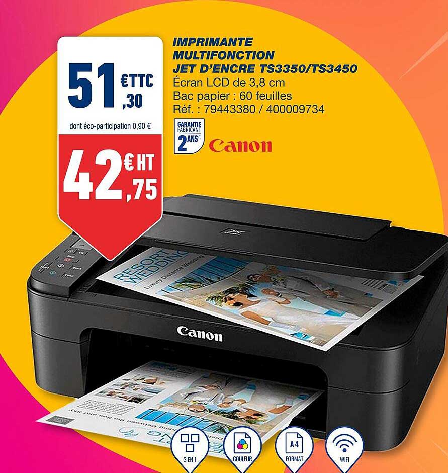 imprimante multifonction jet d'encre ts3350-ts3450 canon