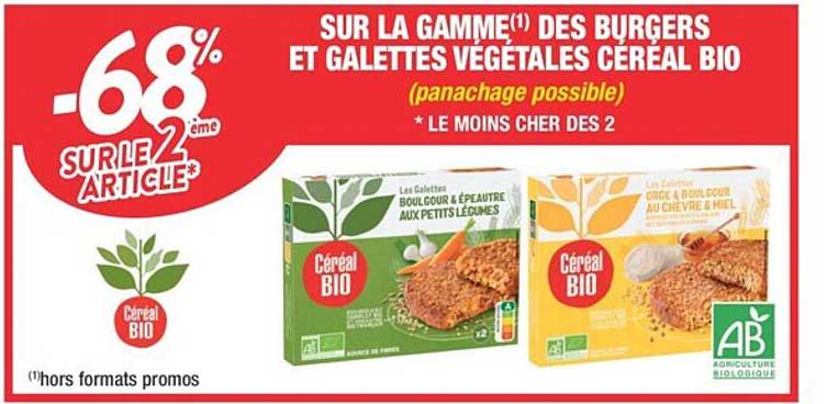 La Gamme Des Burgers Et Galettes Végétales Céréal Bio