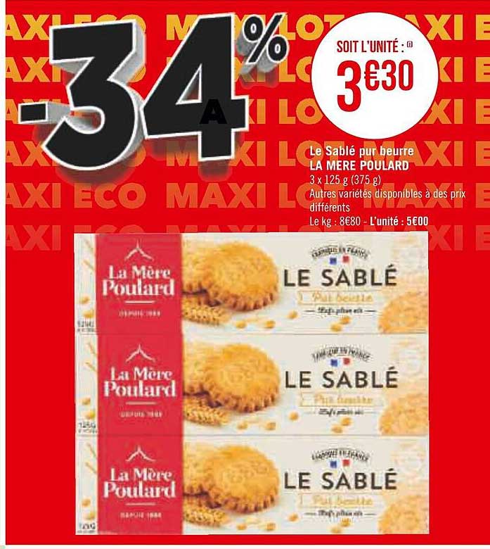 le sablé pur beurre la mère poulard
