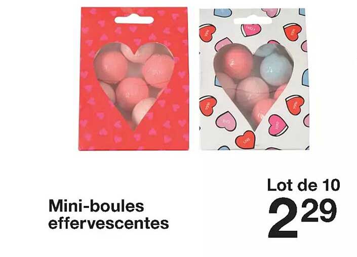 mini-boules effervescentes