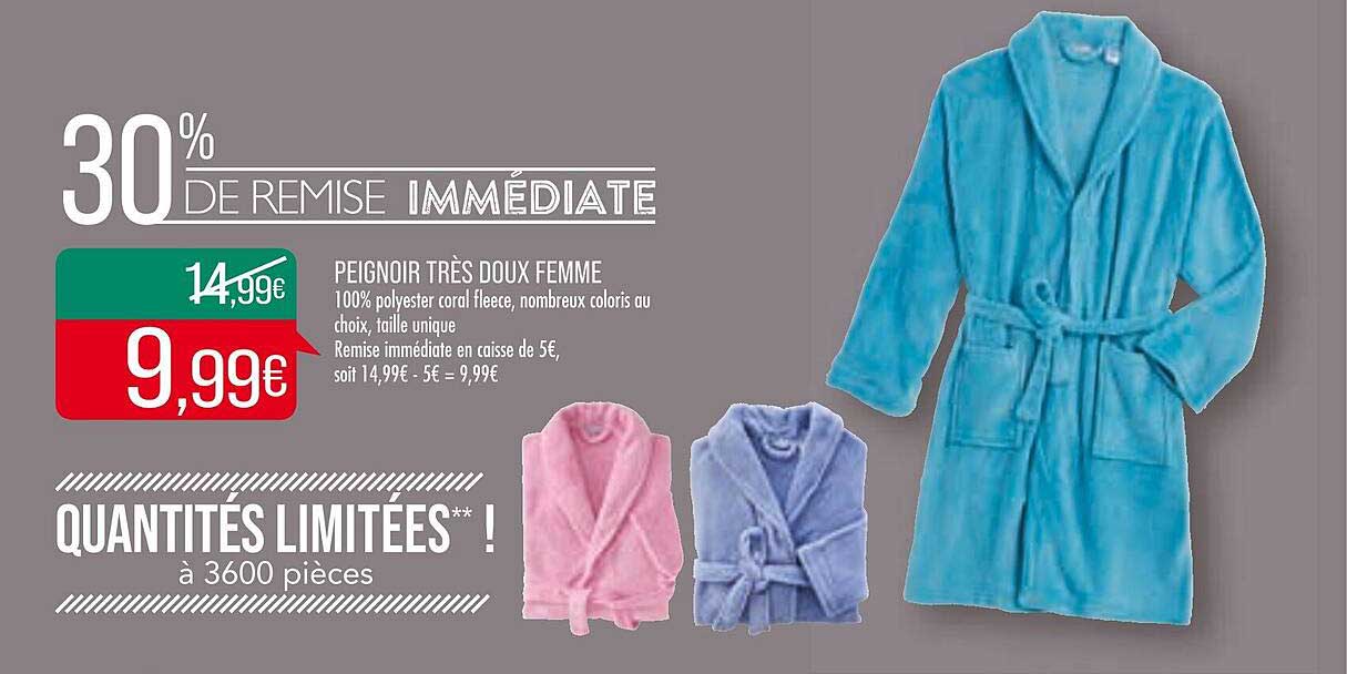 peignoir très doux femme
