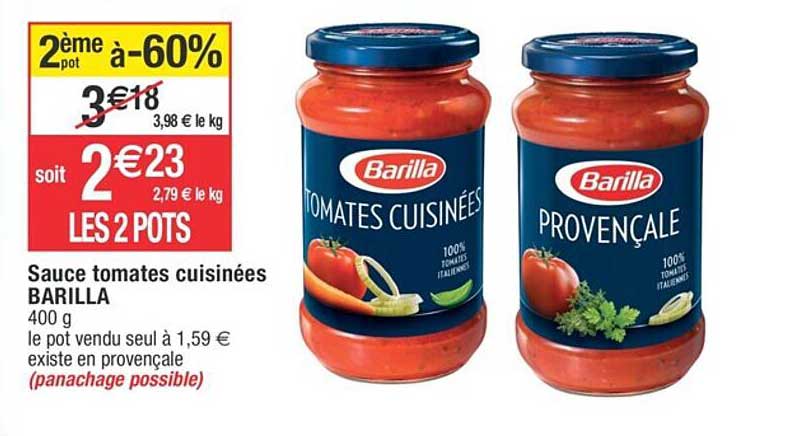Sauce Tomates Cuisinées Barilla
