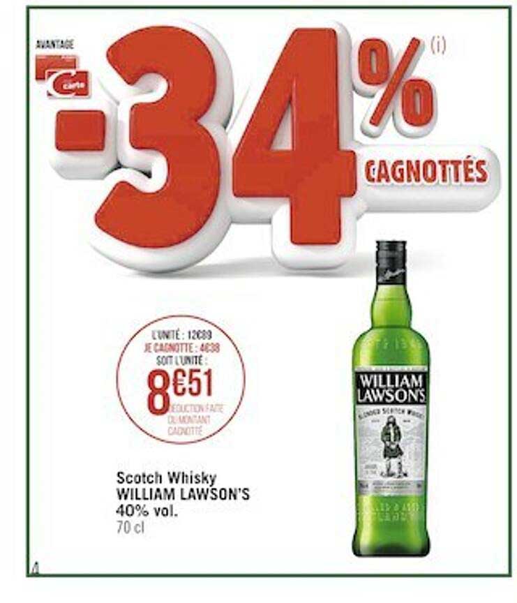 scotch whisky william lawson's 40% vol.