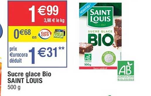 sucre glace bio saint louis