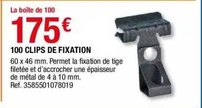 100 Clips De Fixation