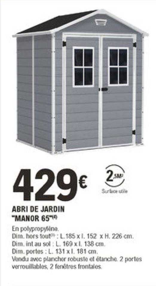 abri de jardin "manor 65"