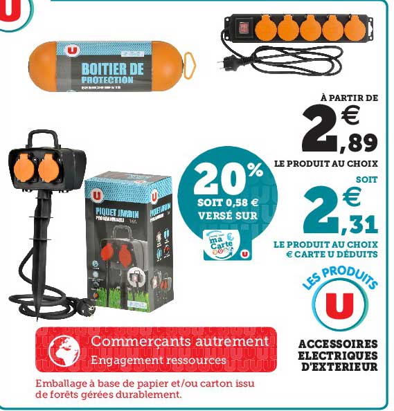 accessoires électriques d'extérieur