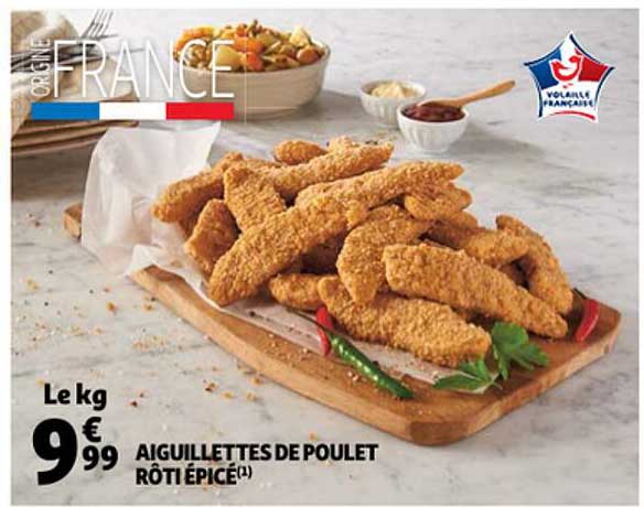 Aiguillettes De Poulet Rôti épicé