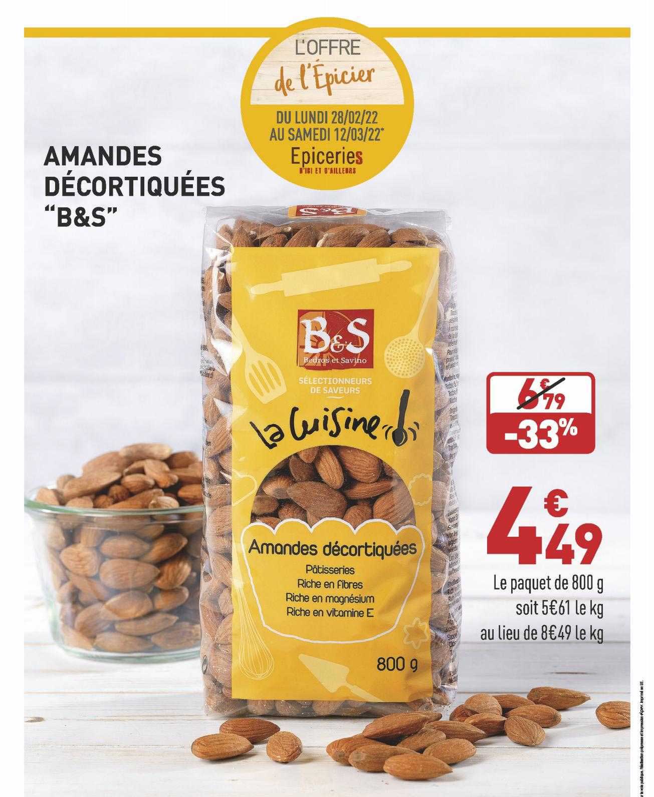 Amandes Décortiquées "b&s"