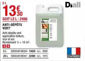 anti-dépôts vert diall