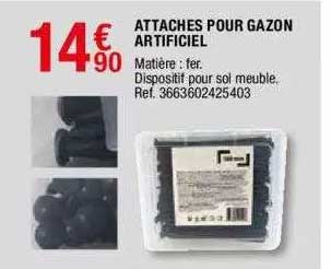 attaches pour gazon artificiel