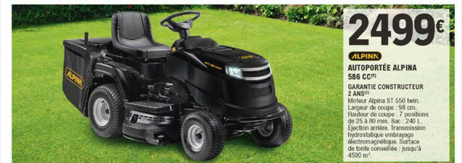 autoportée alpina 586 cc alpink